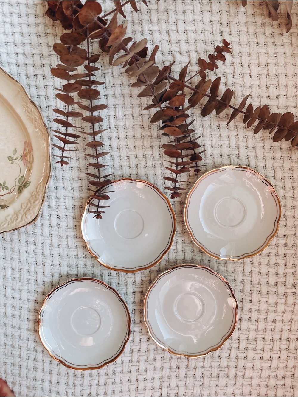 Vintage Kahla China Saucers or Snack Plates